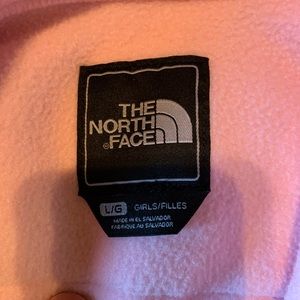 Pink girls North Face fleece.